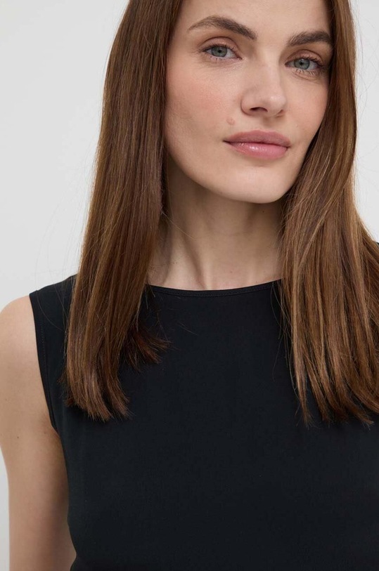 Weekend Max Mara top z domieszką jedwabiu 2415941152600 czarny