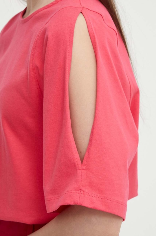 Хлопковая футболка United Colors of Benetton 3BL0D1078 розовый