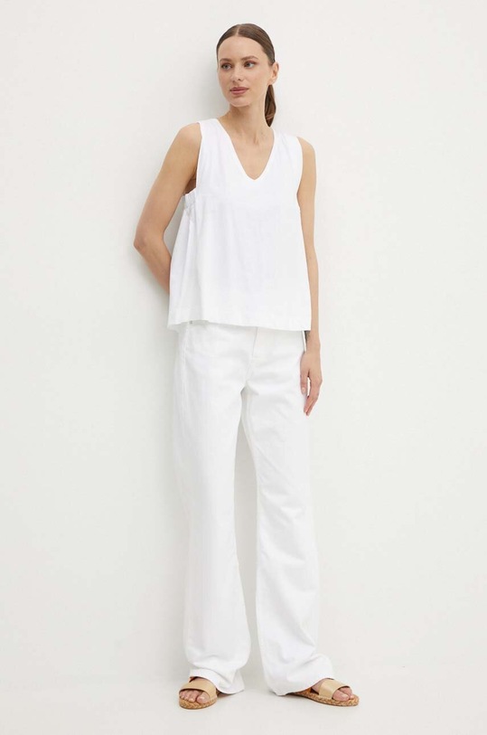 United Colors of Benetton bluzka 3096D1075 biały SS24