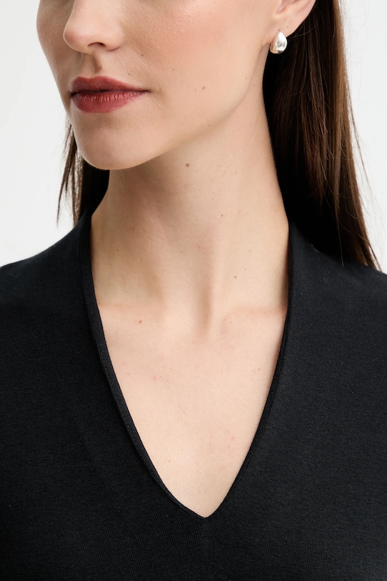 United Colors of Benetton tricou din bumbac negru 3GA2D400U