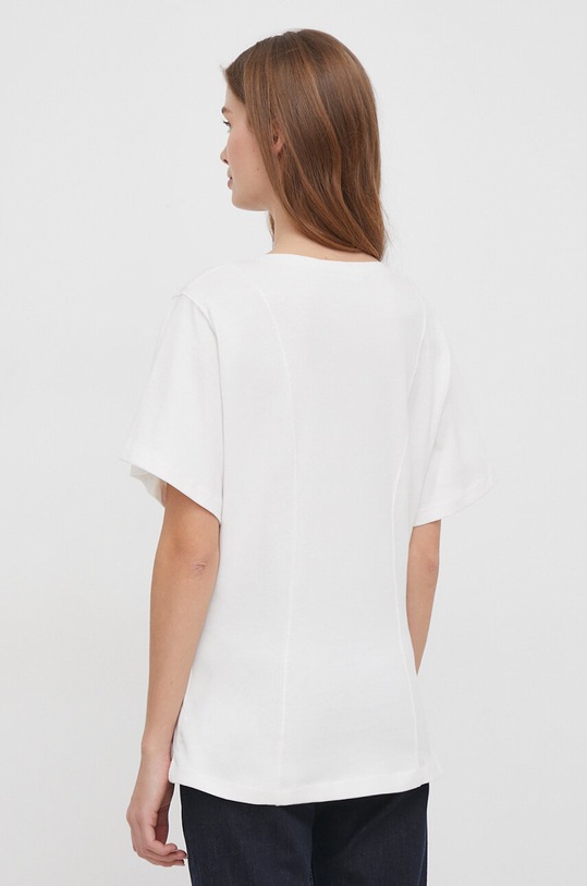 Oblečenie Bavlnené tričko United Colors of Benetton 3BL0D106A béžová