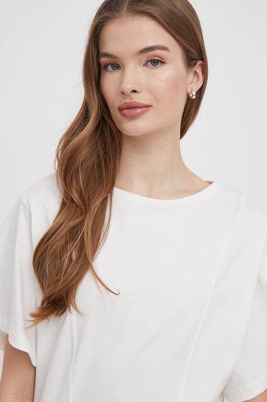 Bavlnené tričko United Colors of Benetton béžová 3BL0D106A