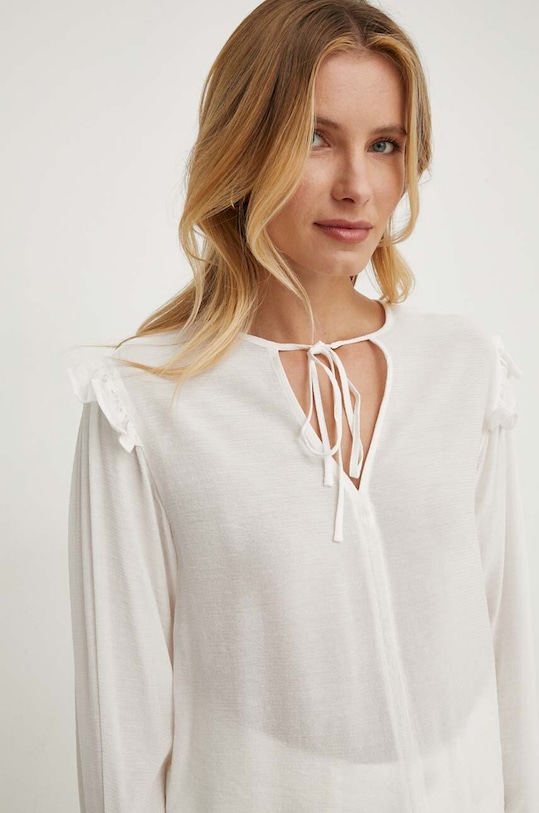 United Colors of Benetton bluza uni bej 5UMHDQ07C