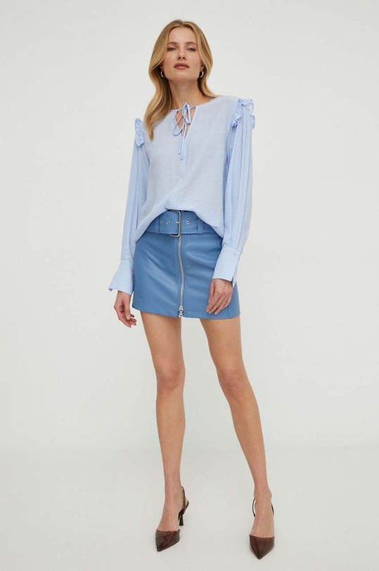 United Colors of Benetton bluzka 5UMHDQ07C niebieski SS24