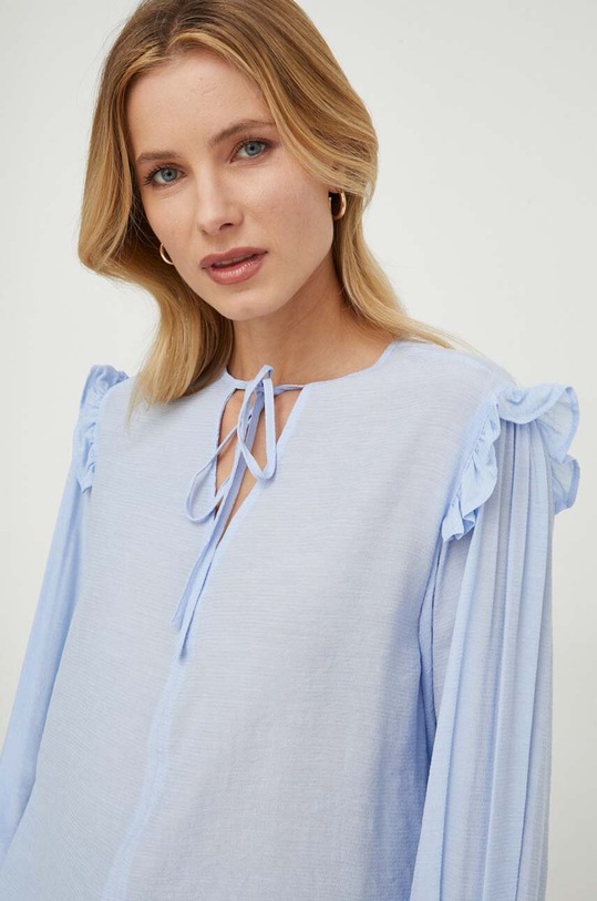 United Colors of Benetton bluzka niebieski 5UMHDQ07C