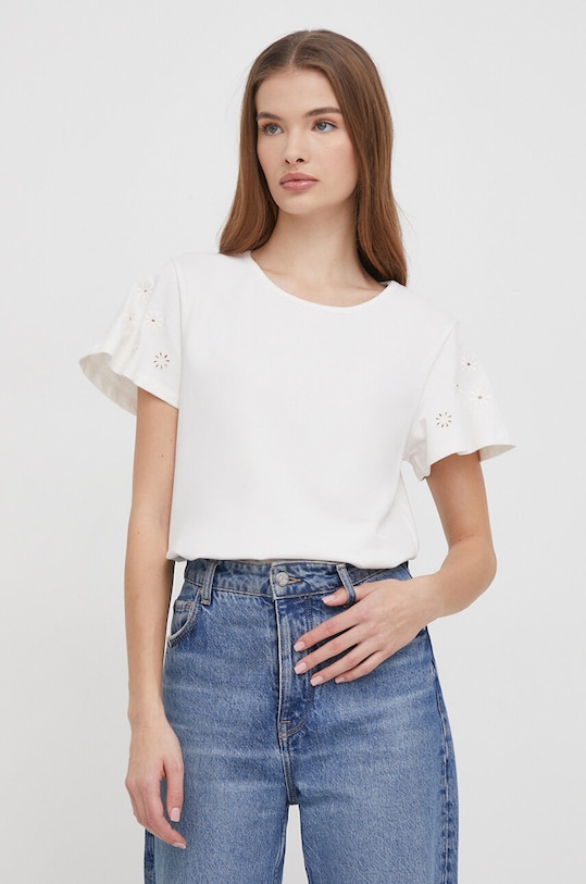 United Colors of Benetton tricou uni bej 3P4ZD1074