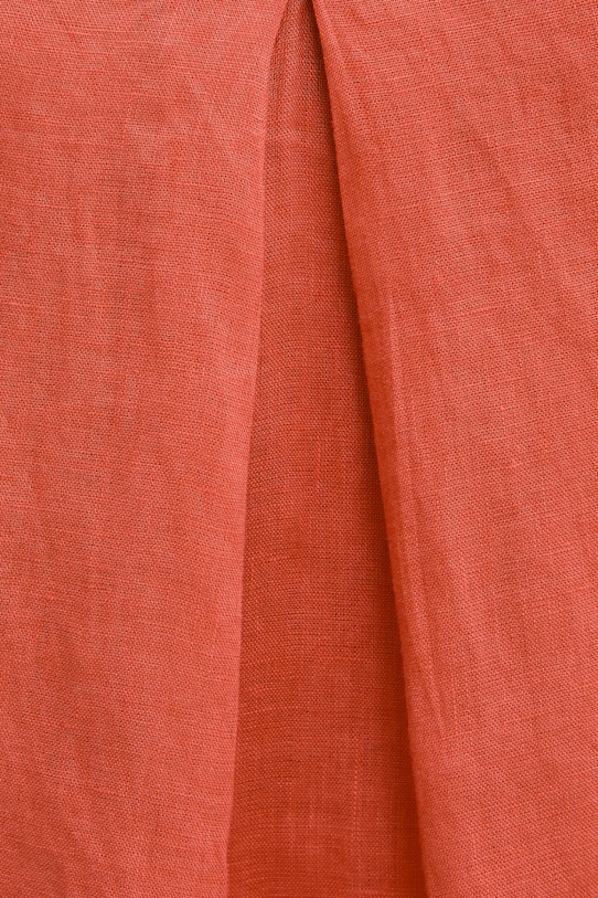 Lněná halenka United Colors of Benetton 5BMLDQ06W červená