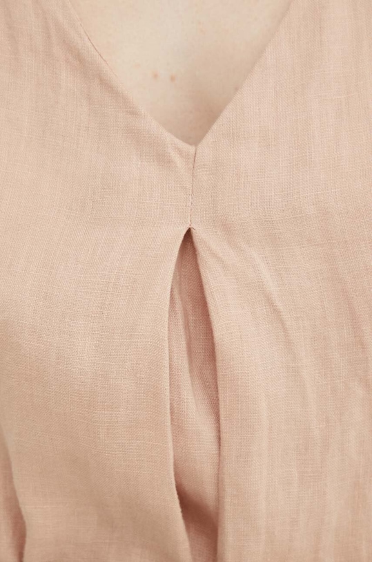 United Colors of Benetton bluzka lniana 5BMLDQ06W