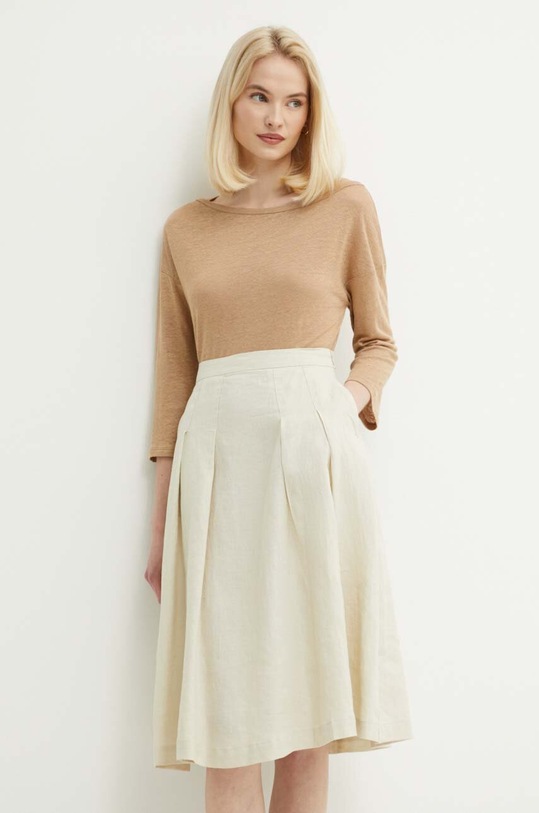 United Colors of Benetton pulover din in subtiri bej 3KGQE16B0