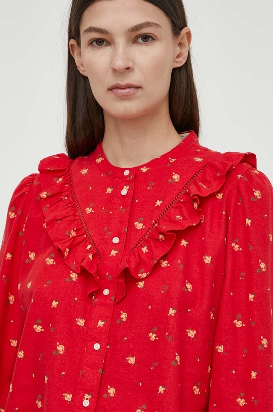 Lanena košulja Levi's crvena A7356