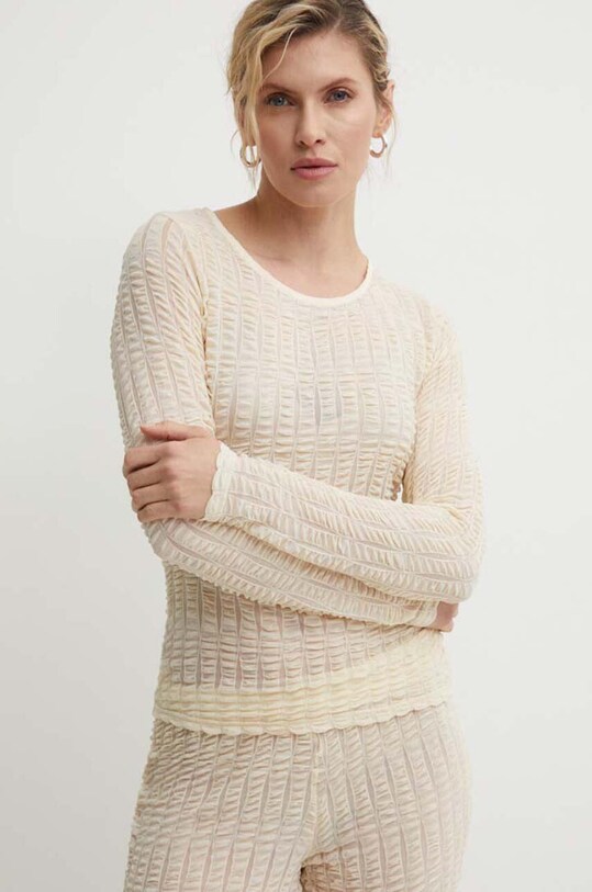 Résumé bluza ArgoRS Blouse uni bej 20581124