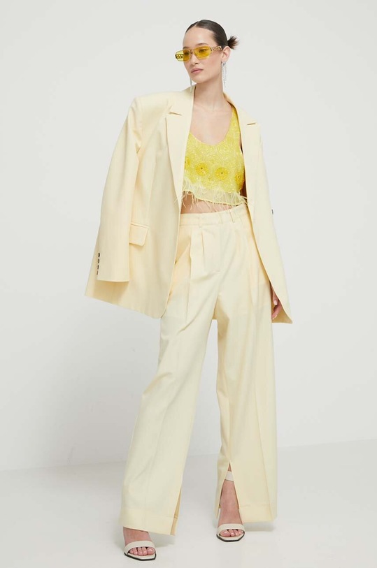 Μπλουζάκι Blugirl Blumarine RA4085.T3854 κίτρινο SS24