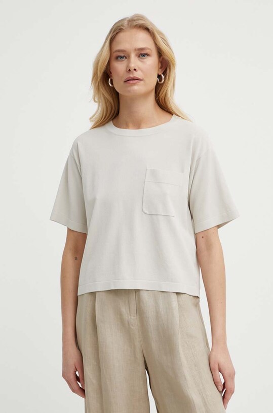 Max Mara Leisure tricou uni bej 2416361048600