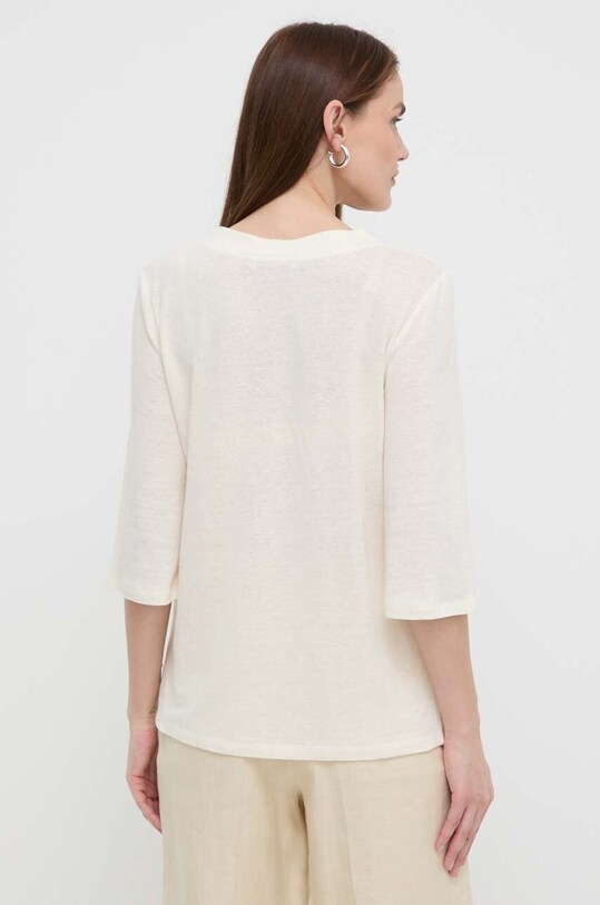 Одяг Льняна блузка Max Mara Leisure 2416941058600 бежевий