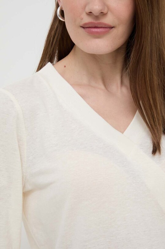 Ленена блуза Max Mara Leisure 2416941058600 бежов
