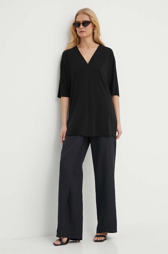 Max Mara Leisure bluzka 2416941068600 czarny SS24
