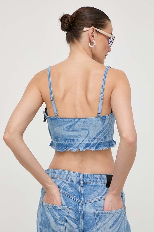 Odzież Patrizia Pepe top jeansowy 2C1546.D073 niebieski