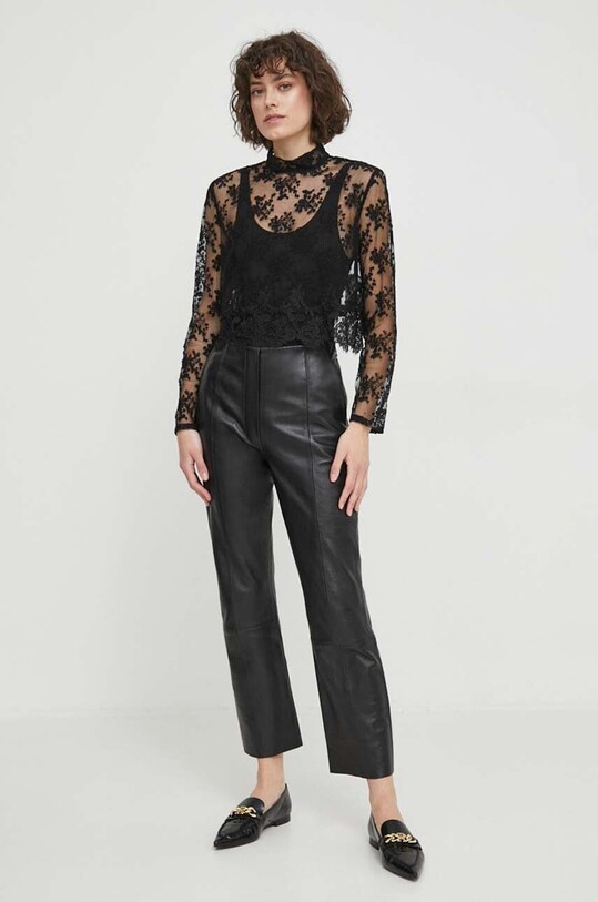 Sisley bluza 5XDMLQ06B negru SS24