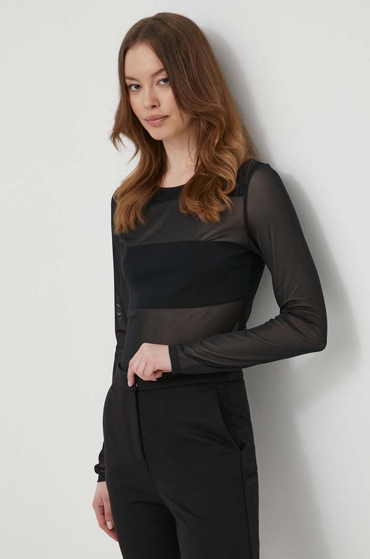 Sisley bluza uni negru 3T8DL104W