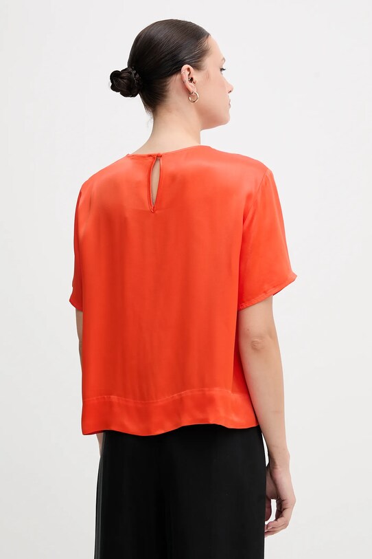 Oblačila Majica Sisley 52BZLQ075 oranžna
