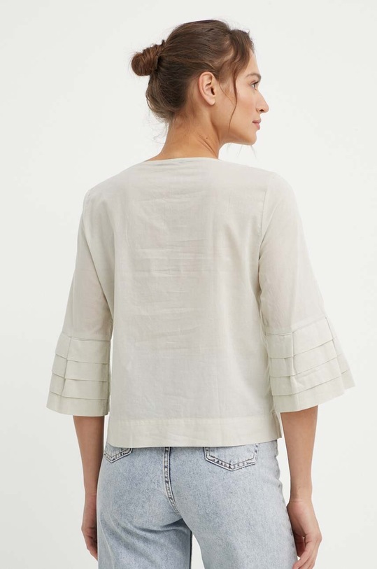 Odzież Sisley bluzka bawełniana 5HO1LQ059 beżowy