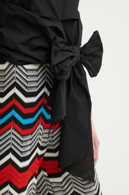 Sisley t-shirt bawełniany 3AIRL105H czarny