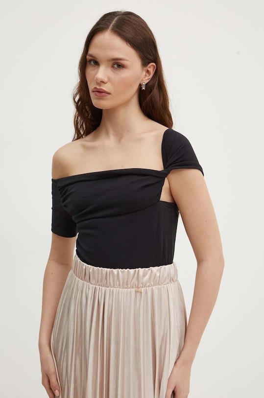 Sisley bluza uni negru 3X23L400P