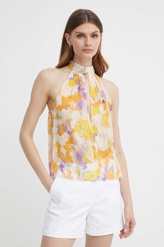 Patrizia Pepe bluza flori portocaliu 2C1548.A426