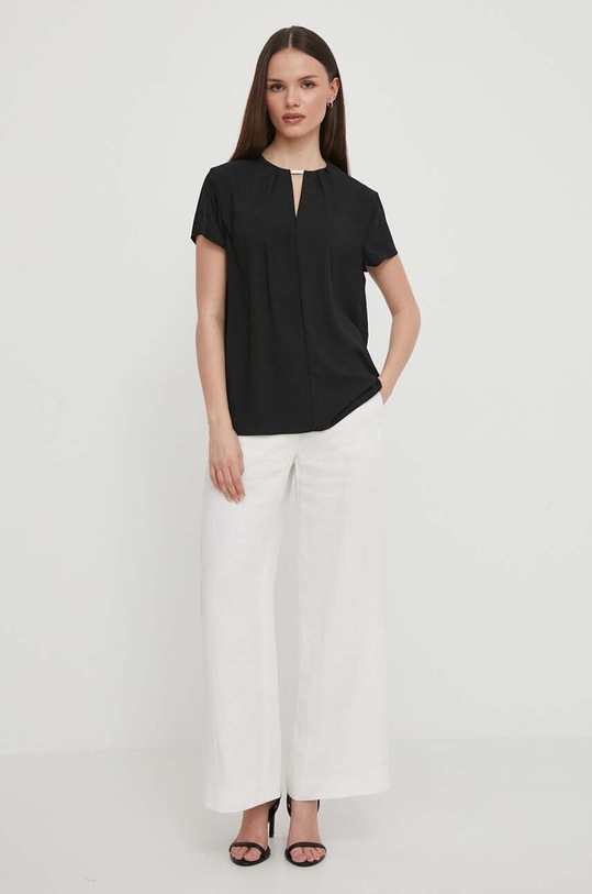 Blúzka Calvin Klein K20K207062 čierna SS24