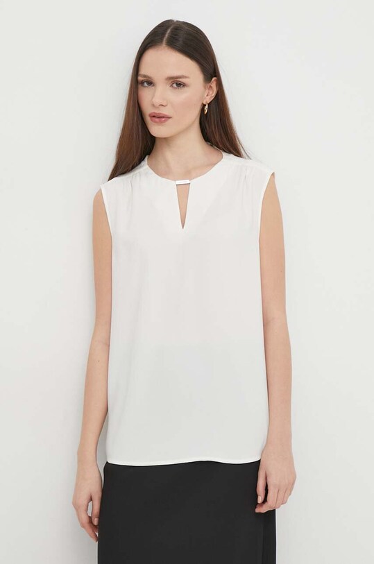Блузка Calvin Klein casual бежевый K20K207063