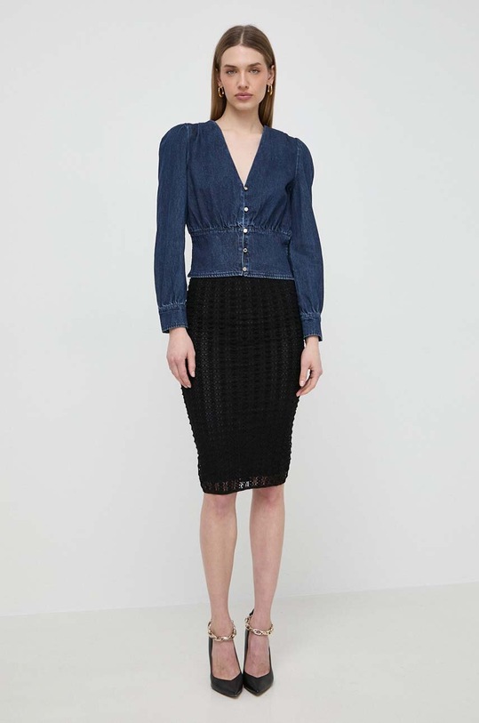 Morgan camasa jeans OTAME.BRUT bleumarin SS24