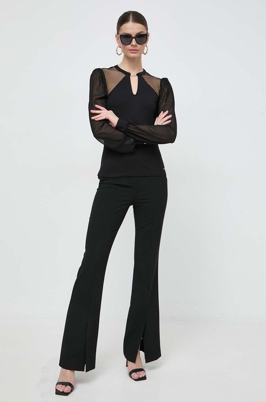 Morgan bluzka TESTELA TESTELA.NOIR czarny SS24