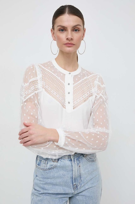 Morgan bluzka TSOFIE TSOFIE.OFF.WHITE beżowy