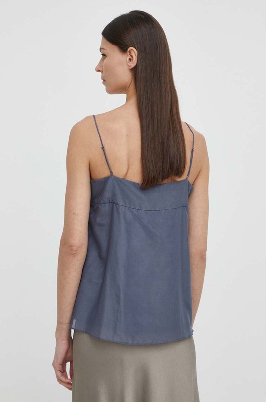 Odzież Lovechild top z domieszką jedwabiu 24.2.708.2026 granatowy