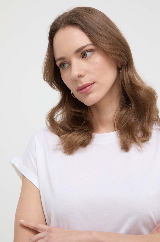 Marella t-shirt bawełniany biały 2413941022200