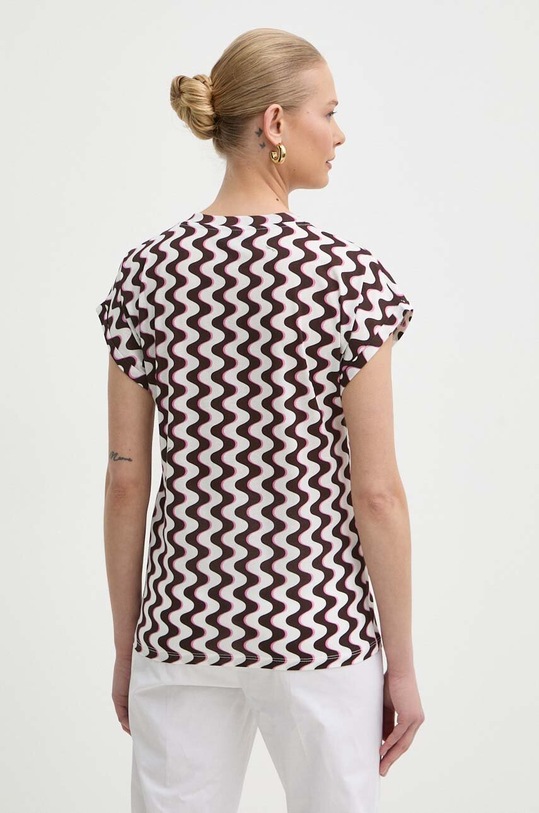 Odzież Marella t-shirt bawełniany 2413941022200 brązowy