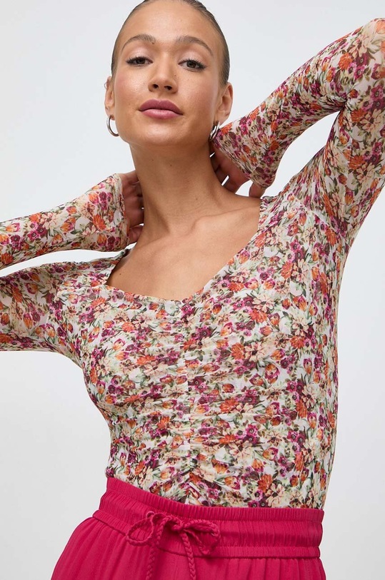 Guess bluza flori multicolor W4GP24.KBAH2