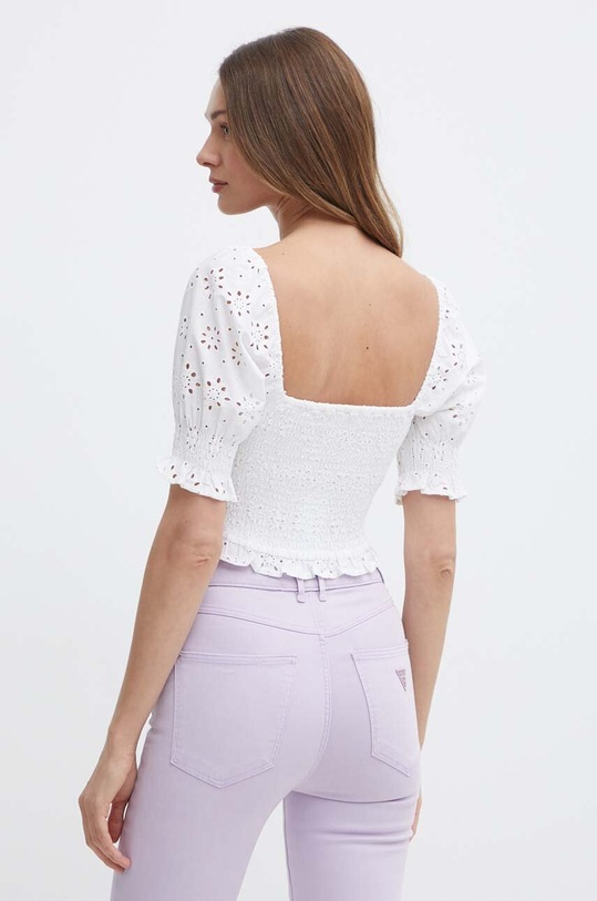 Odzież Guess bluzka bawełniana PALMA W4GH68.WG571 biały