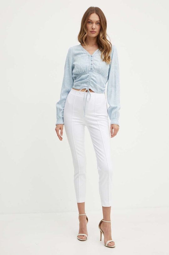 Блузка Guess MALIKA W4GH31.D4YZ4 голубой SS24