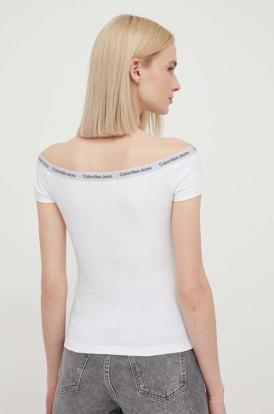 Îmbrăcăminte Calvin Klein Jeans tricou J20J223098 alb