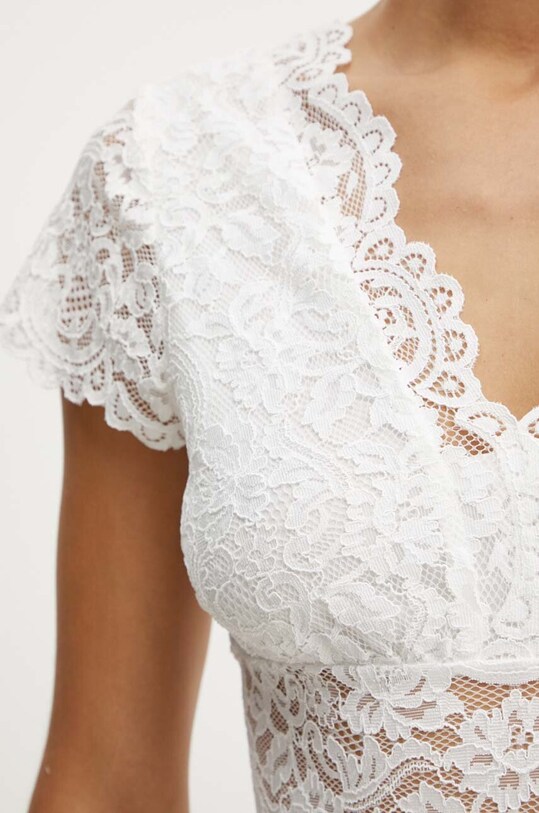 Morgan bluza DANSA DANSA.OFF.WHITE alb