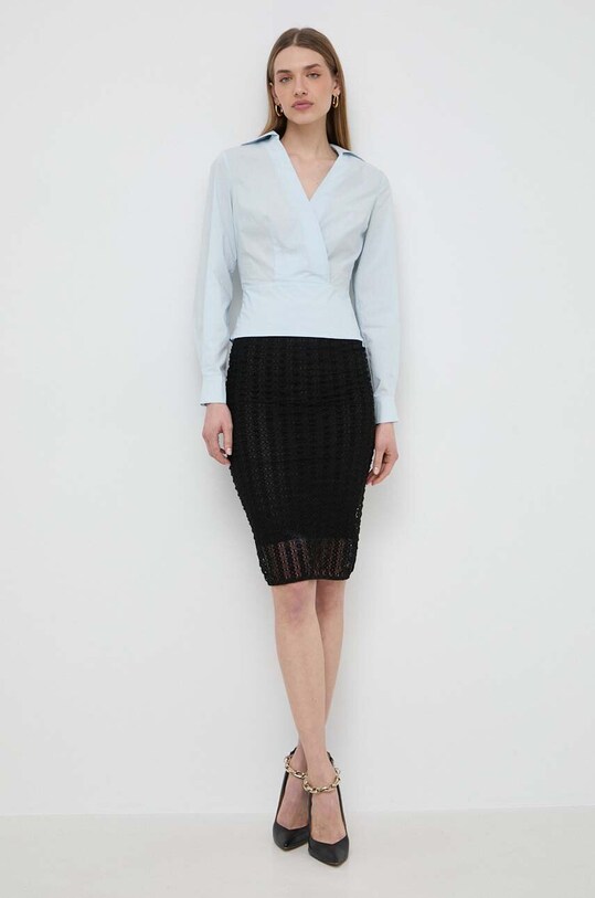 Marciano Guess bluzka bawełniana CORINNE 4GGH04.9869Z niebieski SS24