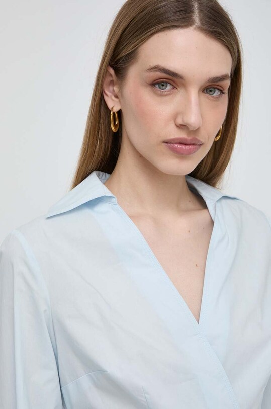 Marciano Guess bluzka bawełniana CORINNE niebieski 4GGH04.9869Z