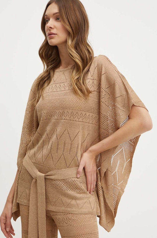 Μπλουζάκι Marciano Guess HYDRA casual καφέ 4GGR07.5811Z