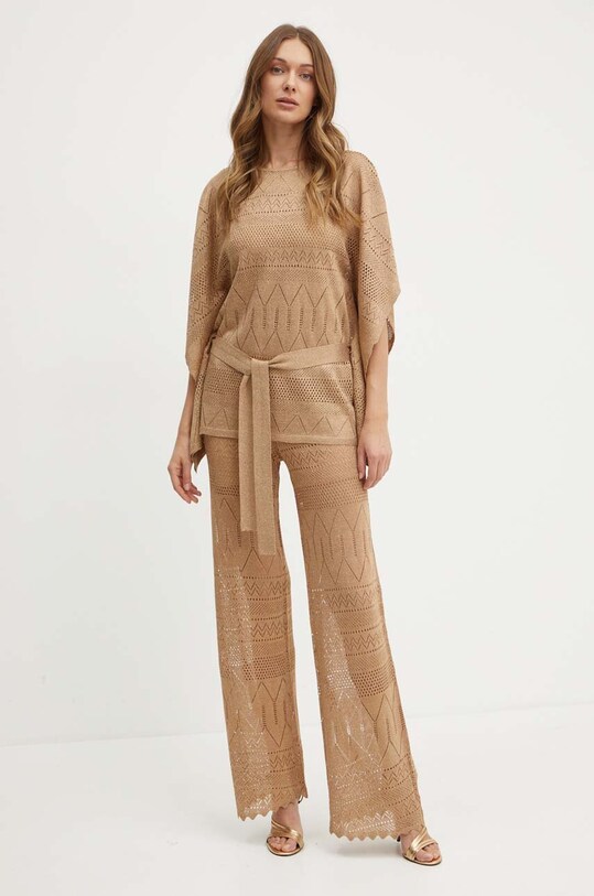 Μπλουζάκι Marciano Guess HYDRA 4GGR07.5811Z καφέ SS24