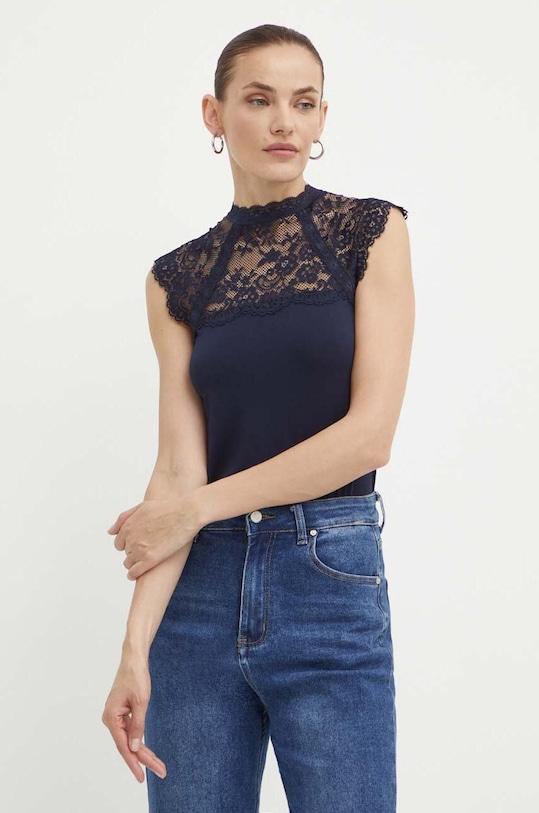 Morgan bluzka DEMIK z elastanem granatowy DEMIK.MARINE
