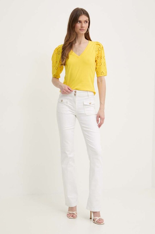 Футболка Morgan DPALM DPALM.MIMOSA жовтий SS24