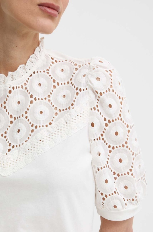 Morgan camicetta in cotone DULIE DULIE.OFF.WHITE beige