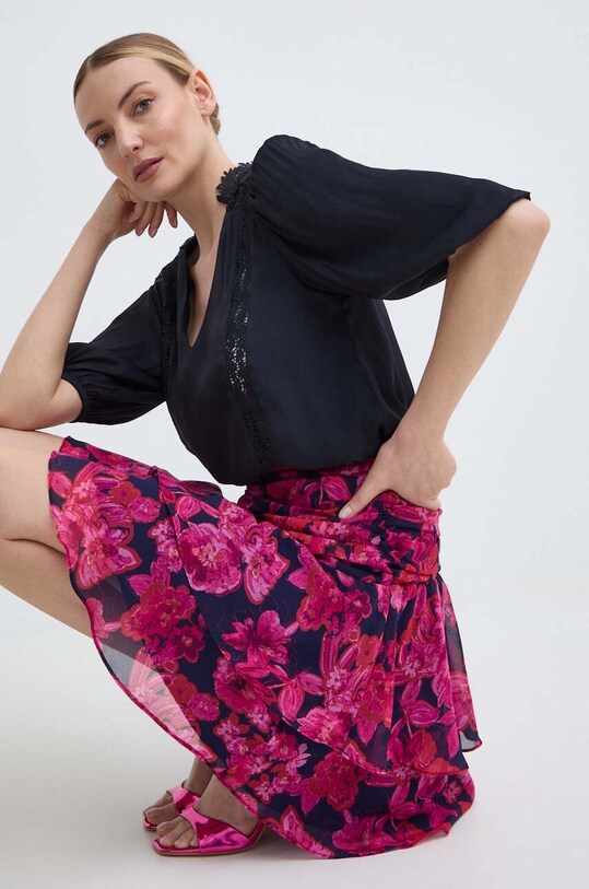 Morgan bluza OUMAGE OUMAGE.MARINE bleumarin