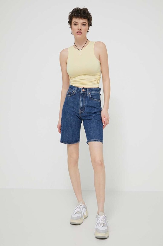 Tommy Jeans top DW0DW17893 galben SS24